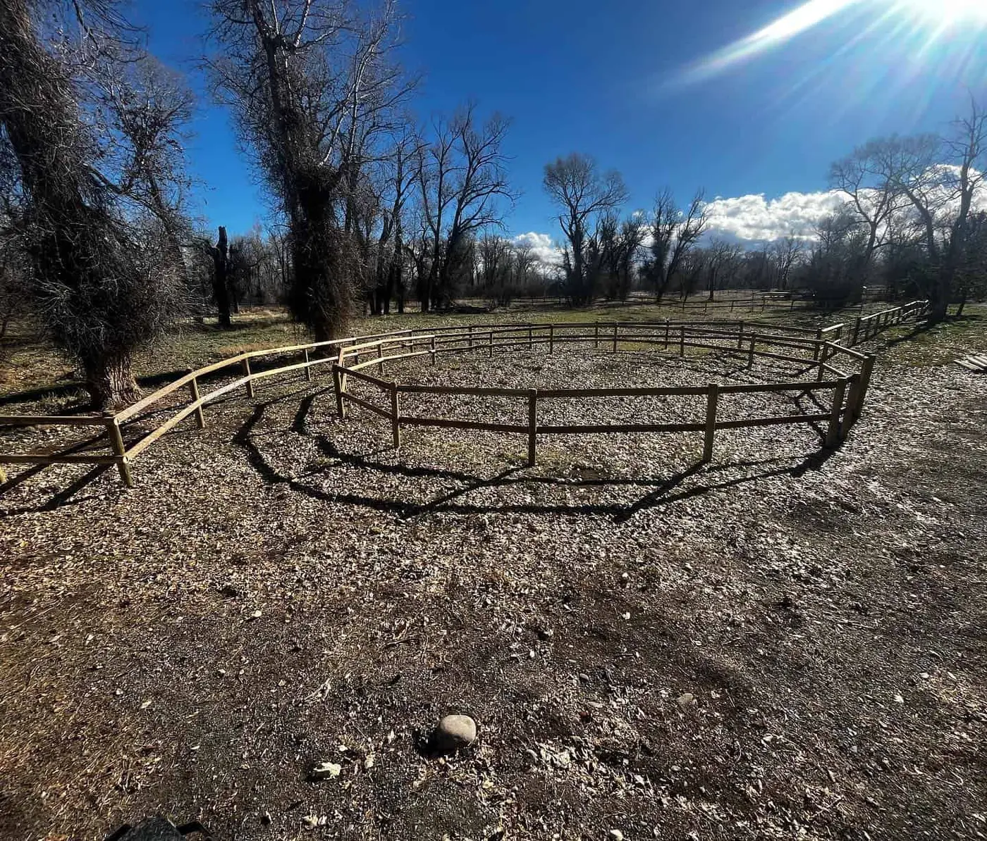 Welded oil pipe fence and corral construction in Montana