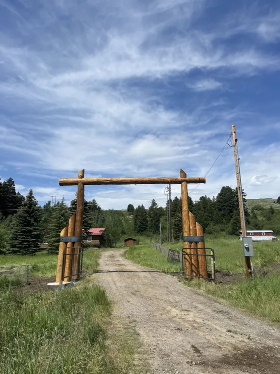 Log Entryways & Arches by Montana Ranch & Land