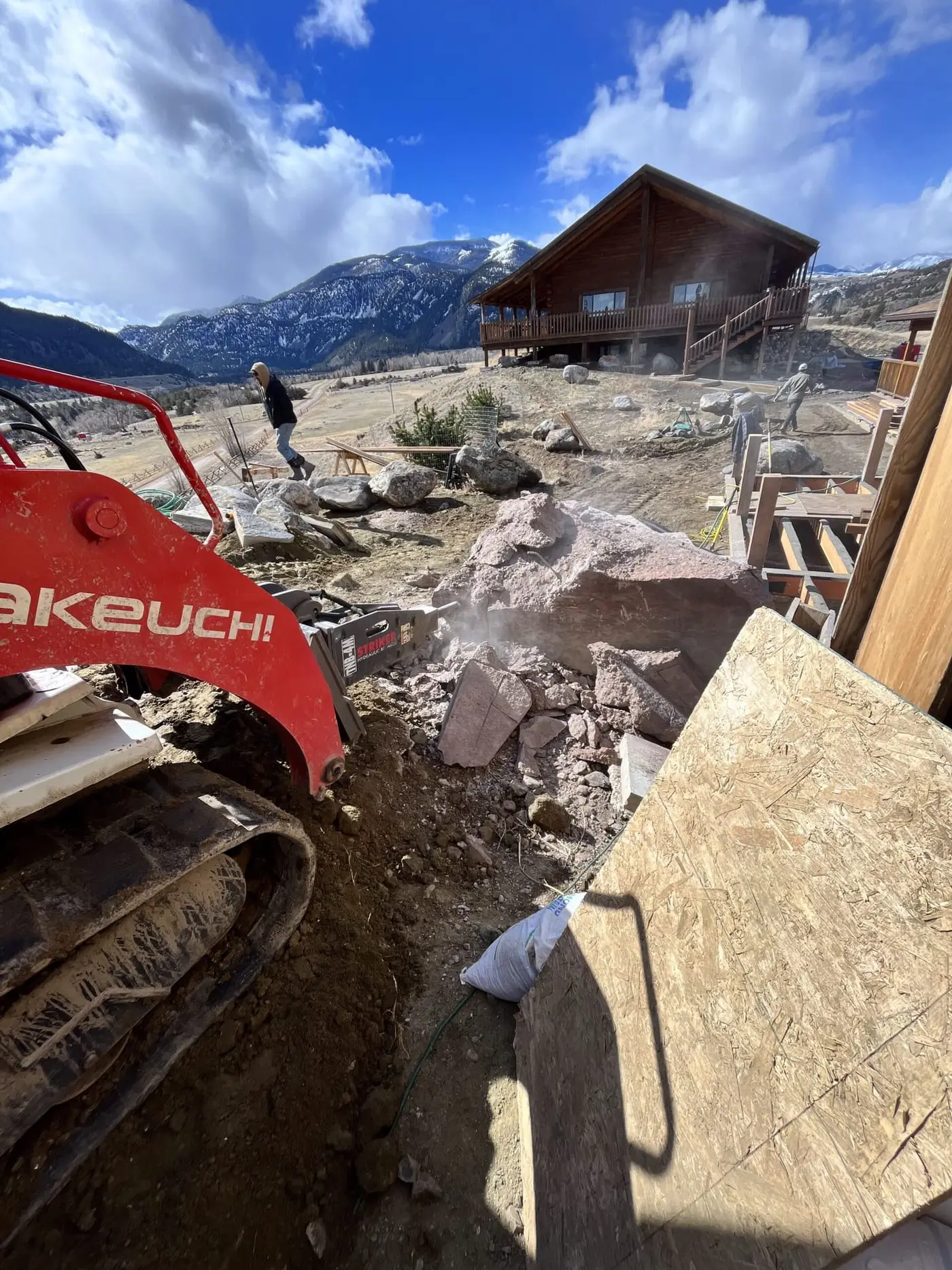 Structure demolition and site cleanup on a Montana property