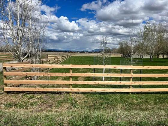 Ranch Board fence by Montana Ranch & Land